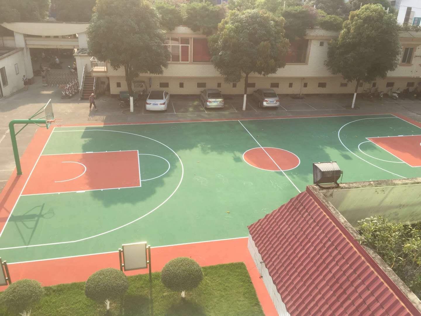 北海篮球场施工