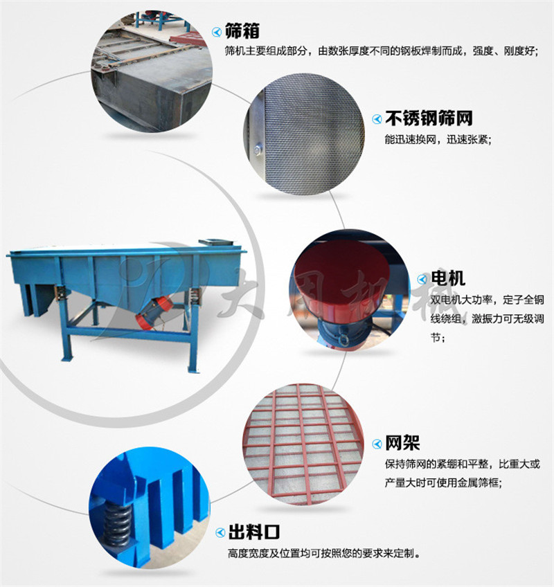 便宜高精度單層香料直線篩工作原理_DZSF1230直線振動篩