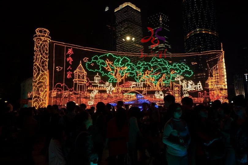 华亦彩设计制作元宵节的灯会传统大型景观造型彩灯花灯亮化城市街道定制创意民间灯展
