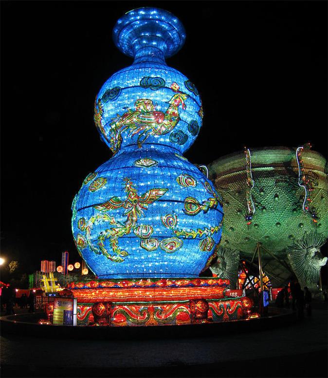 华亦彩生产制作大型灯会传统花灯工艺户外造型灯展佛系庙会花灯