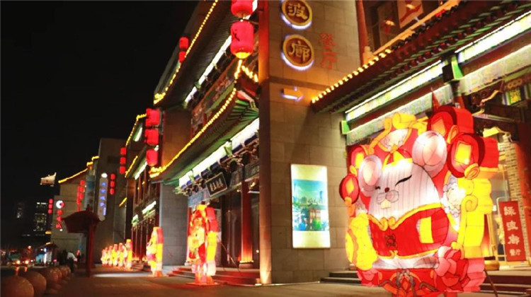 花灯厂家华亦彩批发设计制作节日传统大型花灯景观创意造型灯亮化城市街道