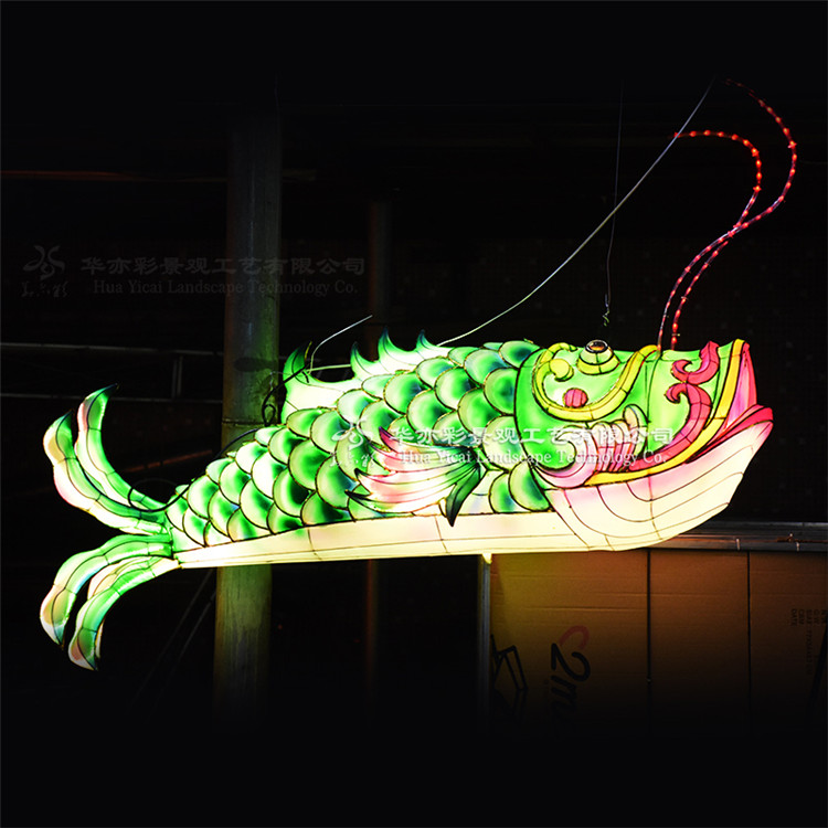 自貢花燈會(huì)承辦大型魚(yú)燈籠鯉魚(yú)燈酒樓掛件燈會(huì)展日本料理壽司店裝飾品LED造型燈