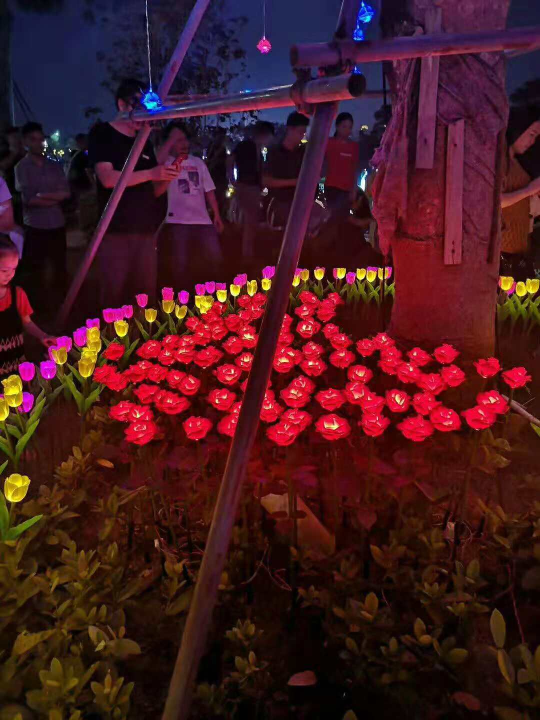 厂家直销LED创意彩灯造型花灯亮化树木花草装饰置景点