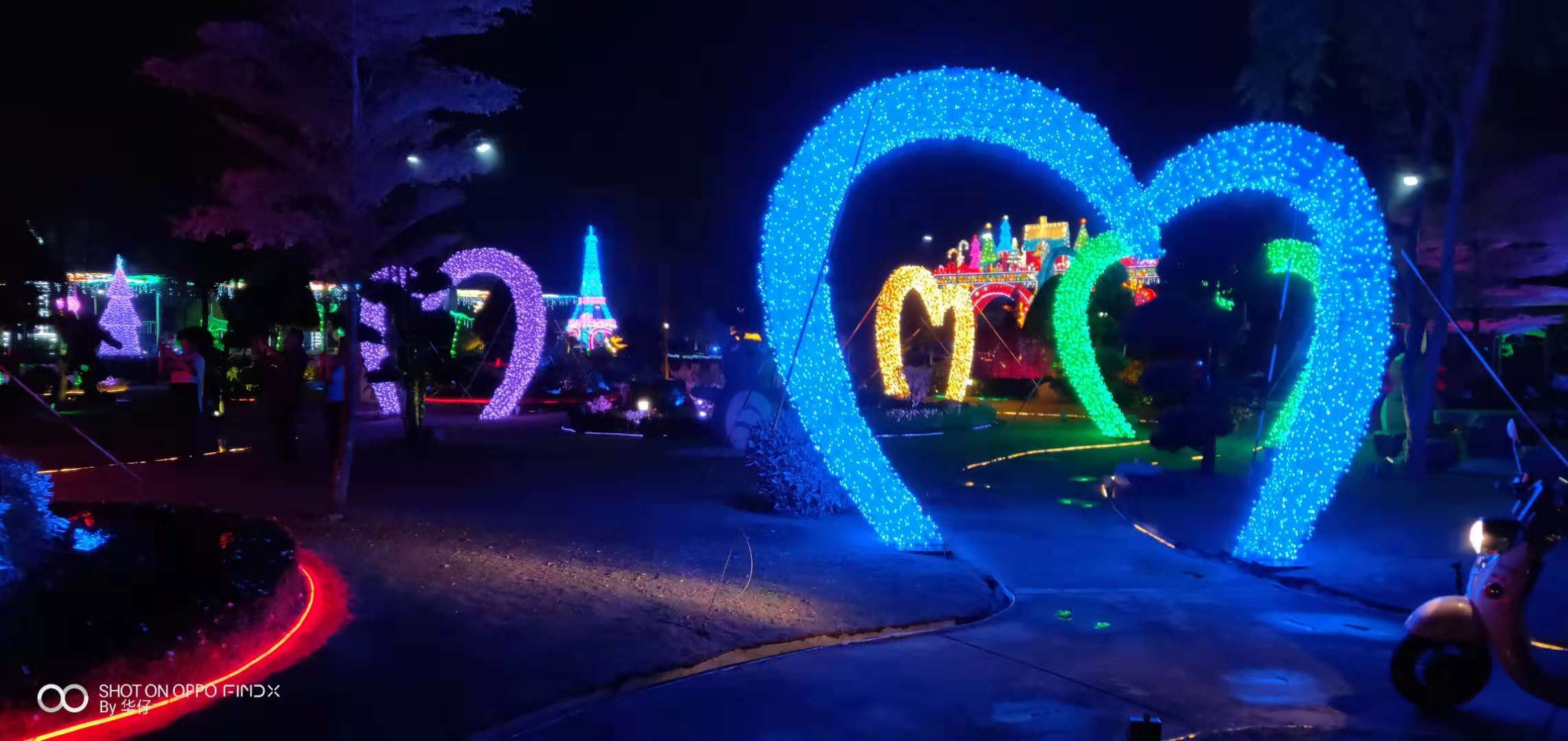 自贡华亦彩手工定制lec造型花灯发光园区园林美食灯会活动展览