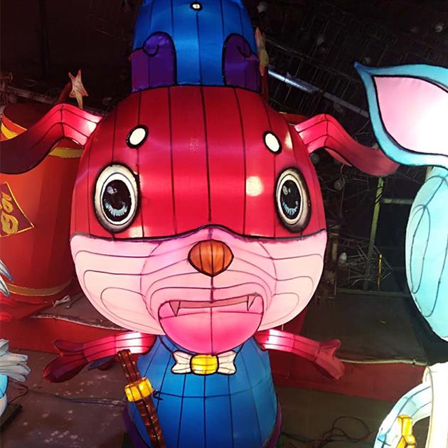 自贡华亦彩花灯厂家制作新春爆款十二生肖热销造型花灯亮化灯会
