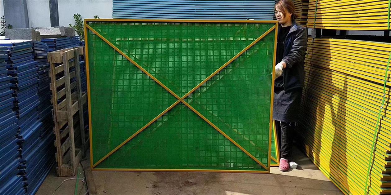 蓝色建筑外墙防护网加工厂