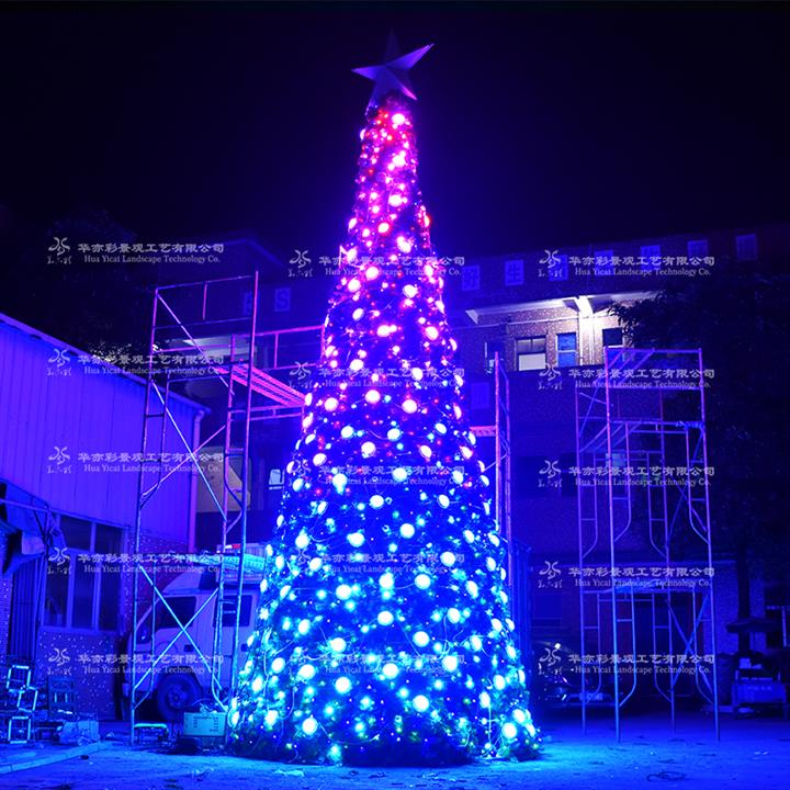 圣诞节装饰，可控灯光编程圣诞树制作，大型圣诞树直销批发，圣诞节装饰品厂家直销，LED点控光编程圣诞树
