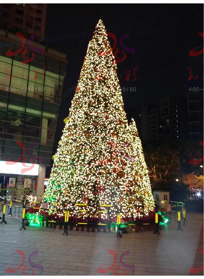 大型圣诞树，10米大型圣诞树，可控灯光圣诞树，pvc树枝直销批发