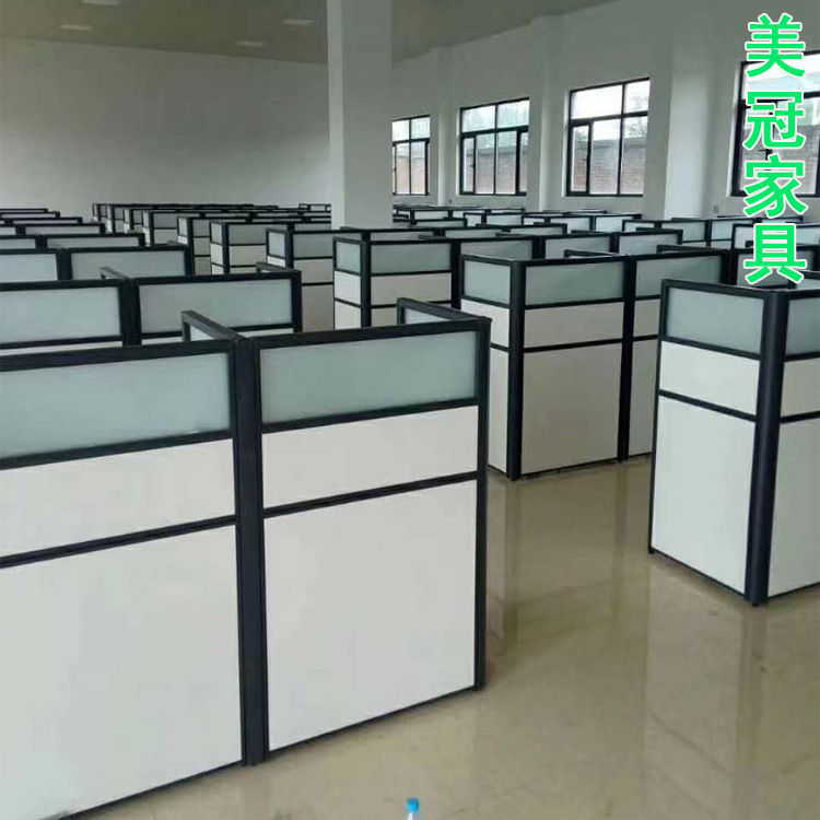 三门峡屏风隔断办公桌+钢架电脑桌定做——专业办公家具厂家