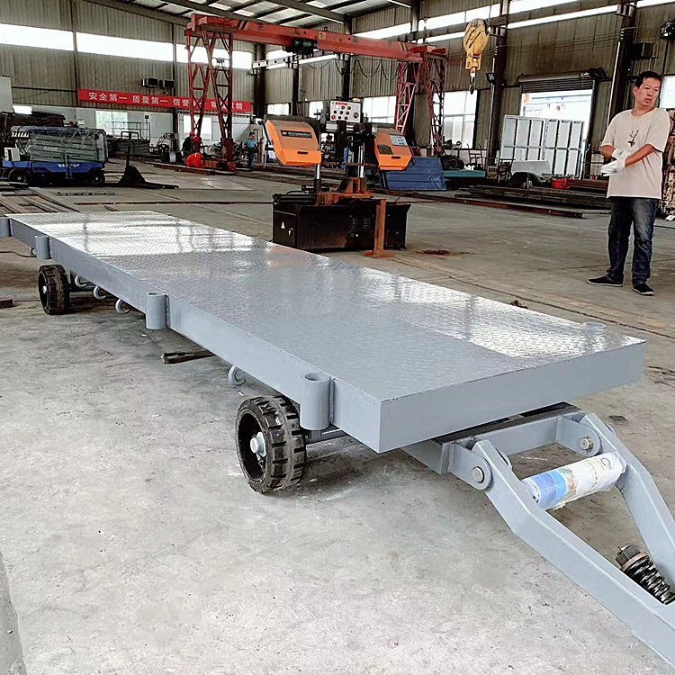 河北邯郸邯山区1-30吨牵引式平板车拖车平板牵引搬运车定制