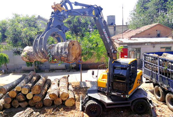 广西全新轮胎式挖掘机生产厂家