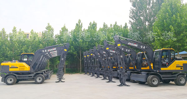 清远全新挖掘机抓木机厂家