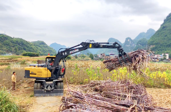 吉林全新挖掘机抓木机促销