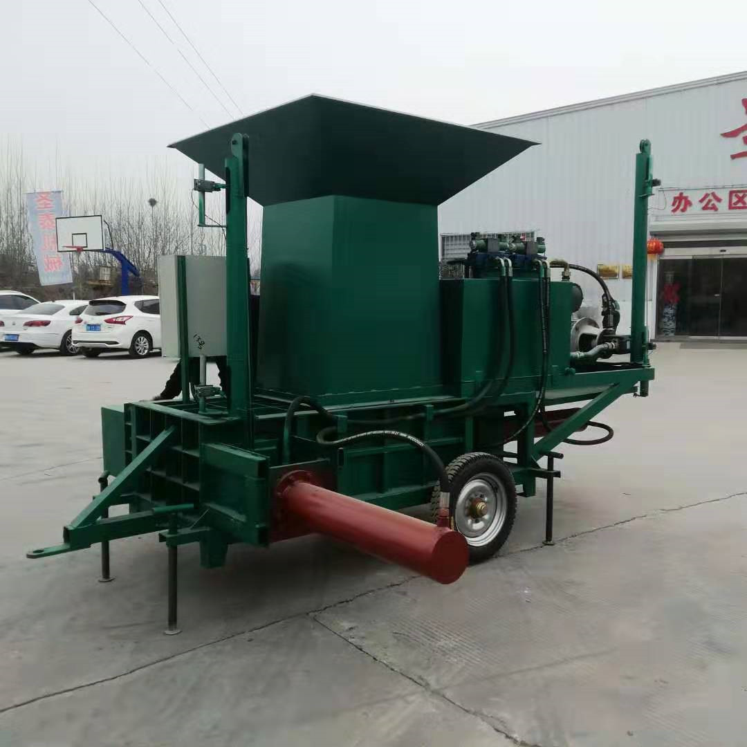 绵阳卧式青贮牧草饲草液压机套袋打包机厂家