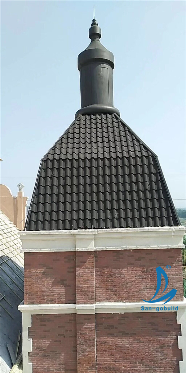 莆田蛭石金属瓦斜屋面专用瓦圣戈邦