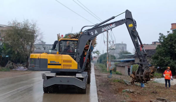 中山轮胎抓木机